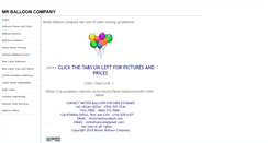 Desktop Screenshot of misterballoon.com